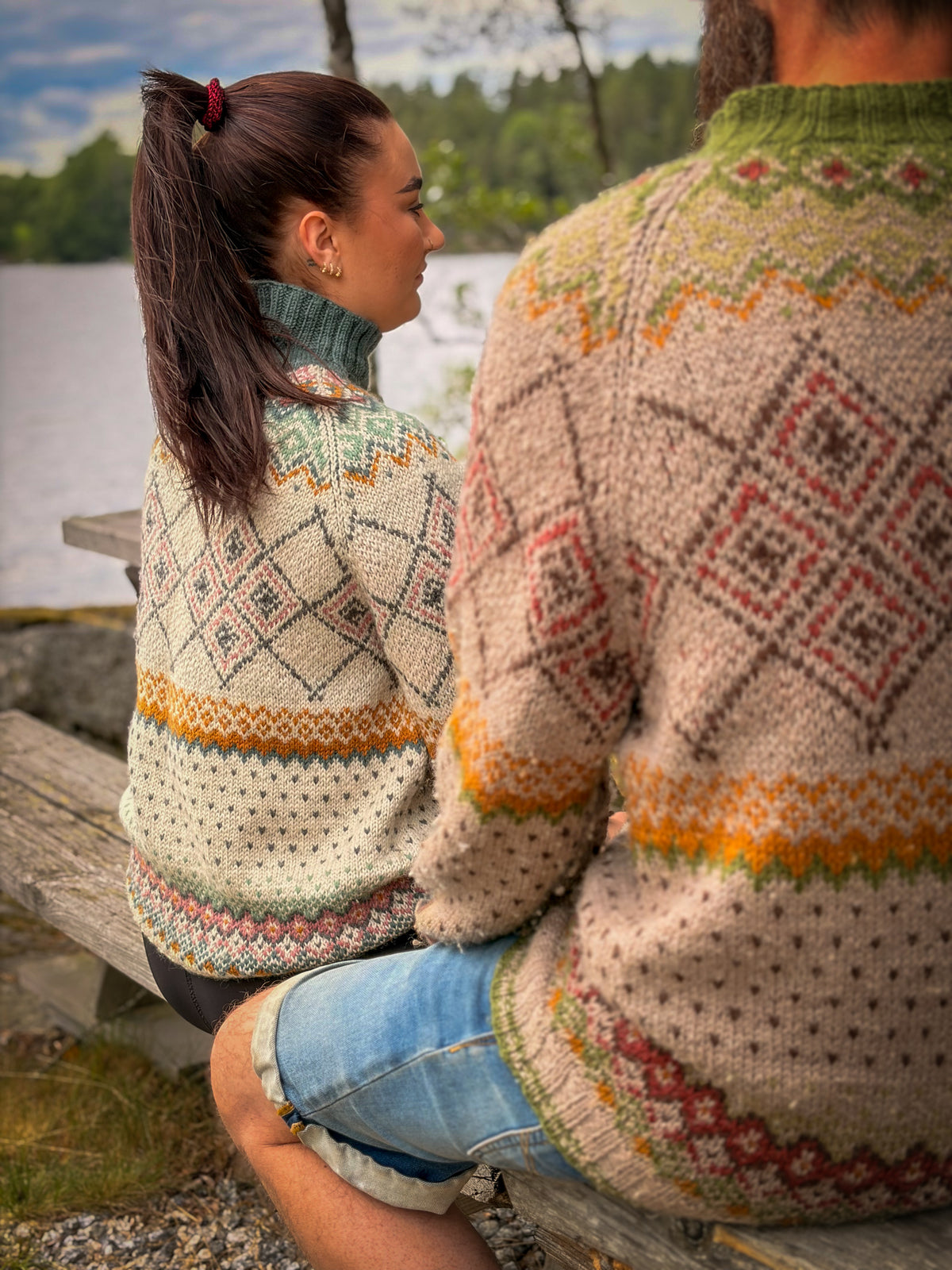 Lyseren retro genser