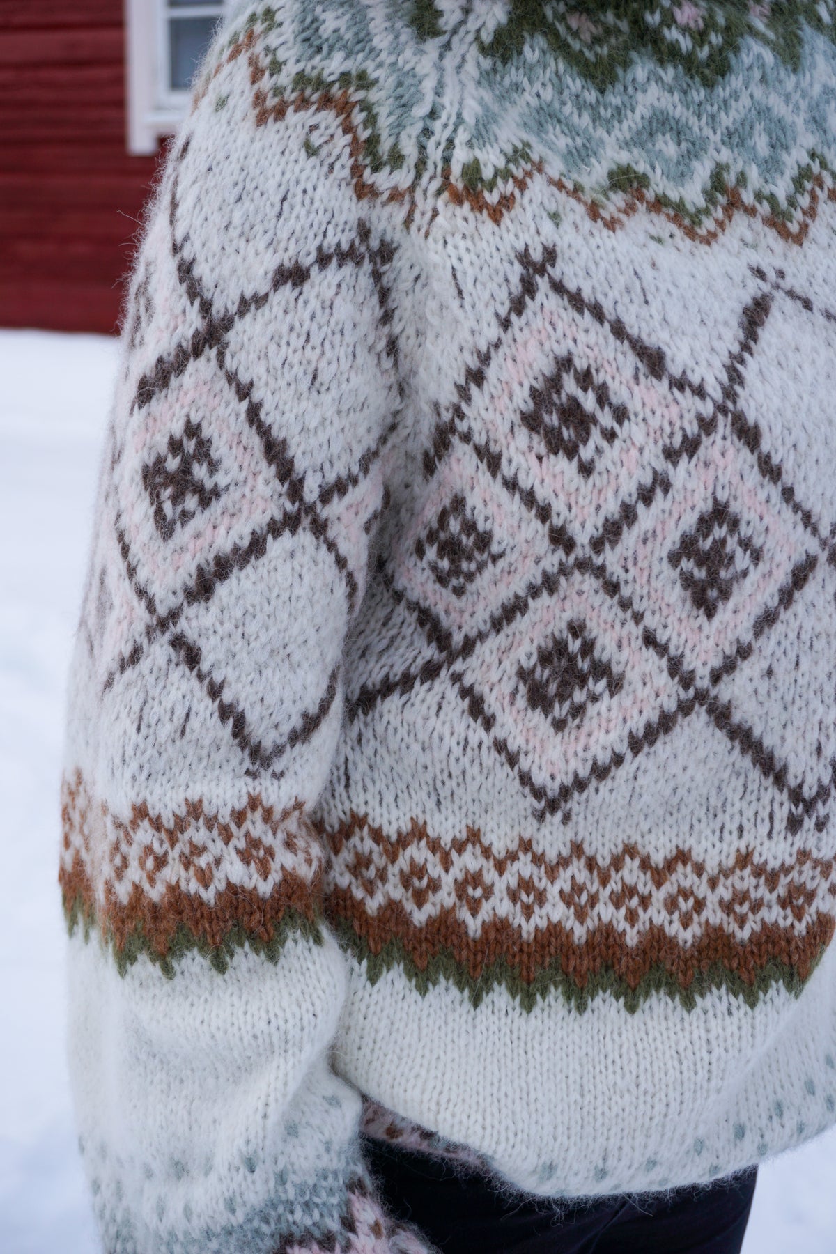 Lyseren retro genser chunky