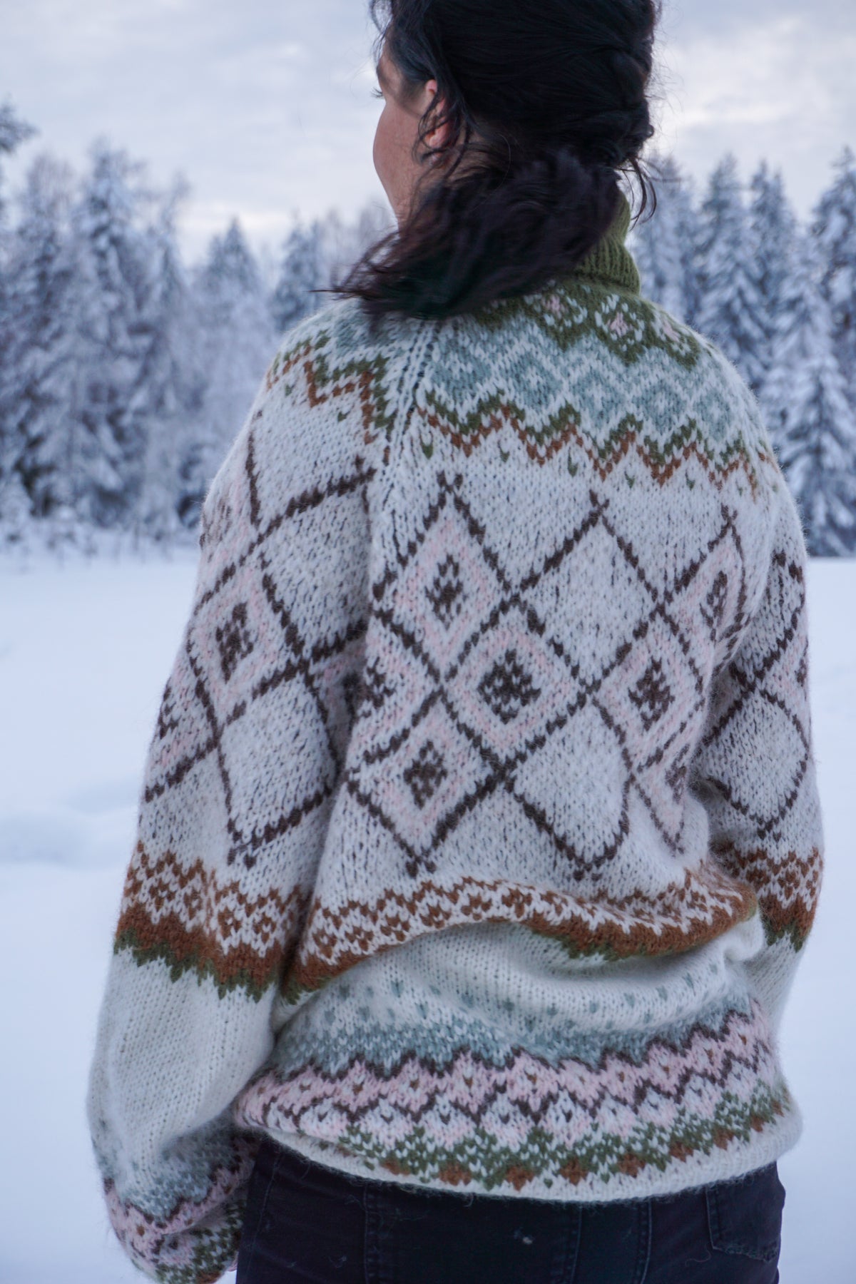 Lyseren retro genser chunky