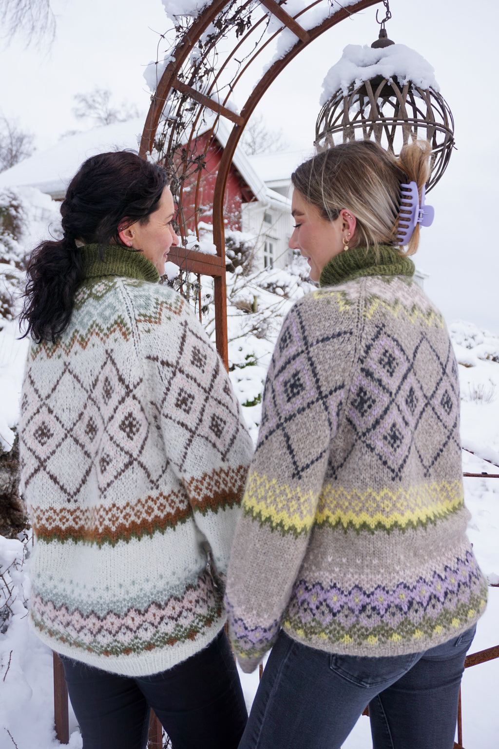 Lyseren retro genser chunky