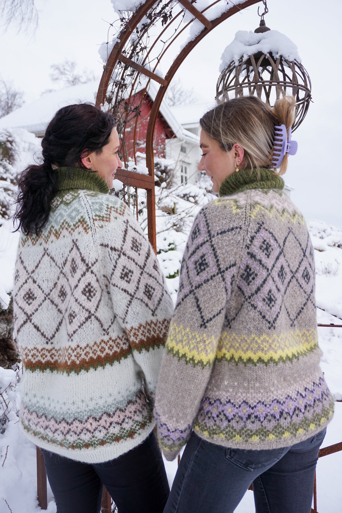 Lyseren retro genser chunky